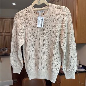 Autumn Cashmere Beige Knit Top